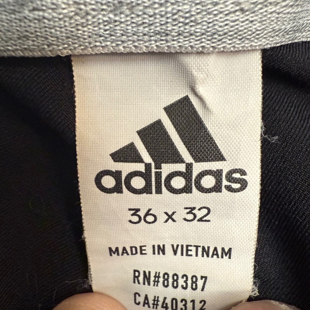 Adidas Mens Black Golf Pants‎ 36 x 32 (38x 30) Stretch Performance Trousers - Picture 4 of 7